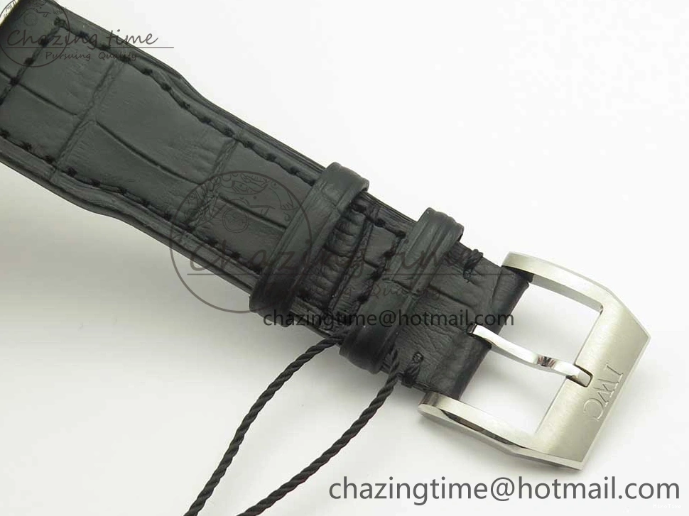 MIROTIME 0712 Pilot Chrono 377725 SS ZF 1:1 Best Edition White Dial on Black Leather Strap A Soft 7183